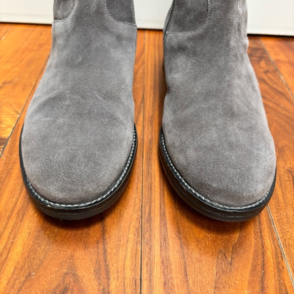 ALLSAINTS Apollo Hollow Suede Zip Boot In Grey 40 / 7 - Picture 5 of 14
